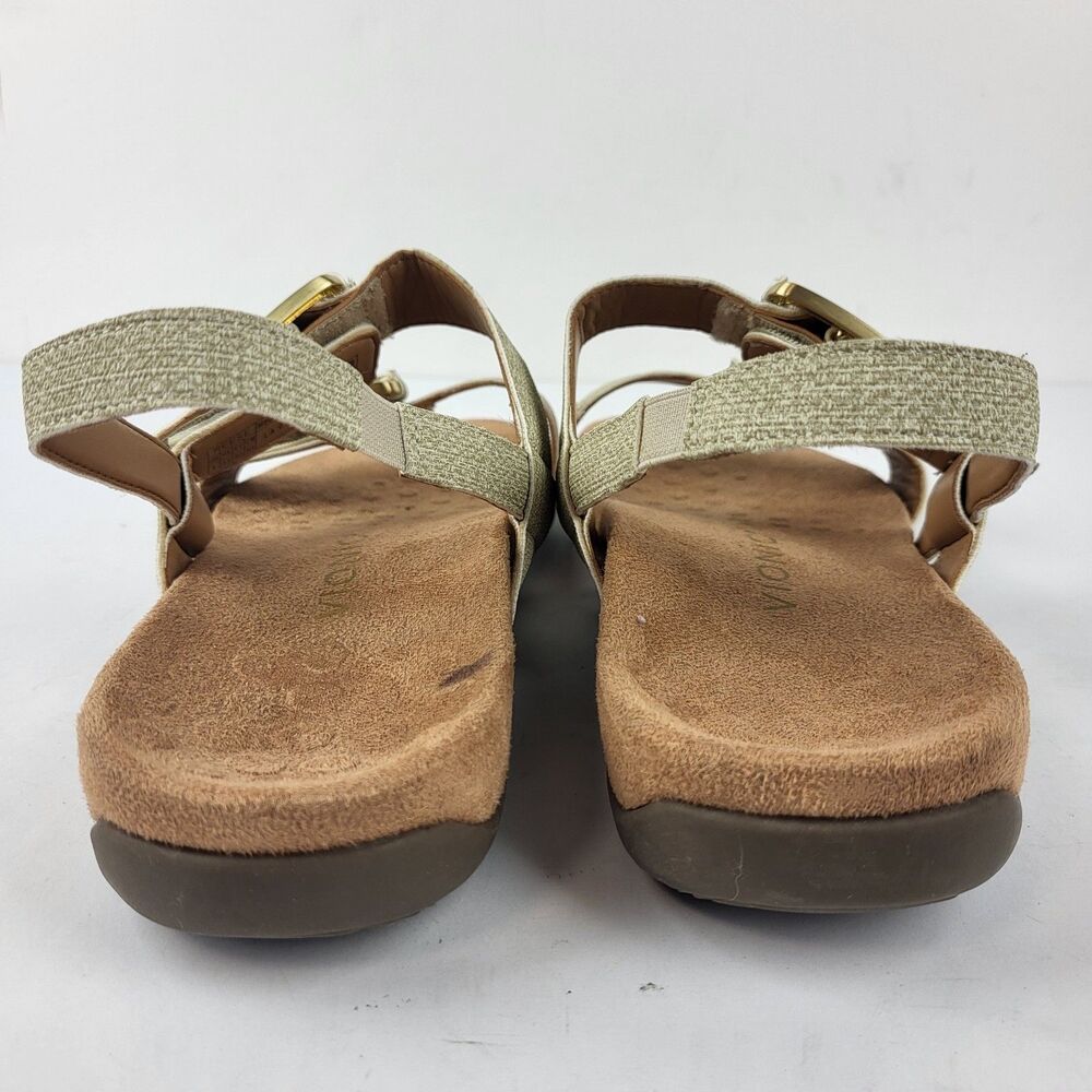 Vionic Women's Reese Oatmeal Beige Synthetic  Slingback Sandals Size 8 - Picture 3 of 10